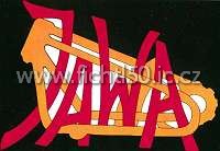 logo Jawa na palivové nádri
